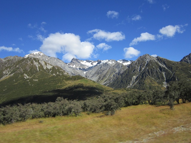 De bergen nabij Mount Cook